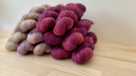 Augustbird Hand Dyed Yarn Club Colourways